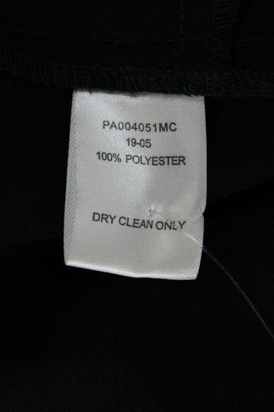 Parker Womens Jumpsuit Black Sleeveless Round Neck Polyester Size 4
