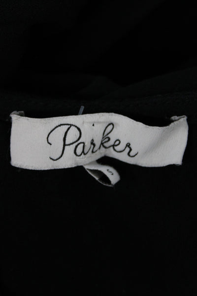Parker Women Jumpsuit Romper Black V-Neck Long Sleeve Size S