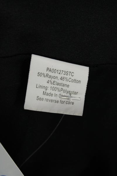 Parker Women Fit & Flare Tank Dress Black V Neck Sleeveless Zip Size S