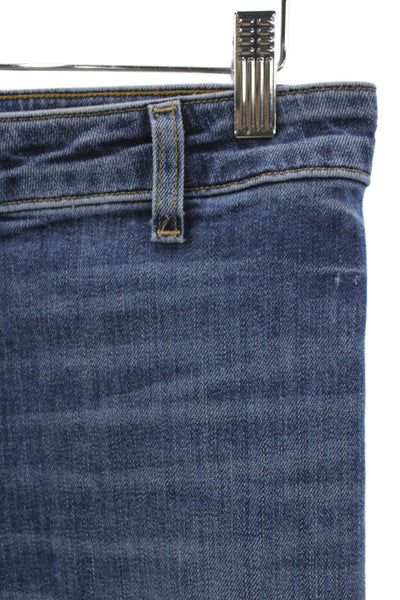 Nili Lotan Women Wide-Leg Blue Jeans Size 26
