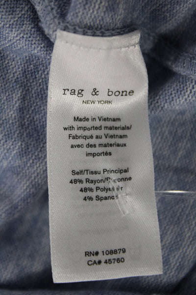 Rag & Bone Unisex Pullover Sweater Light Blue Long Sleeve Round Neck Size XS
