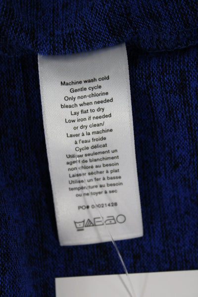 Rag & Bone Unisex Pullover Striped Mock Neck Wool Sweater Blue Size XS