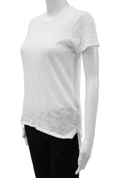 ATM Women Basic Jersey 100% Cotton Crew Neck Short Sleeve T-Shirt Size XS