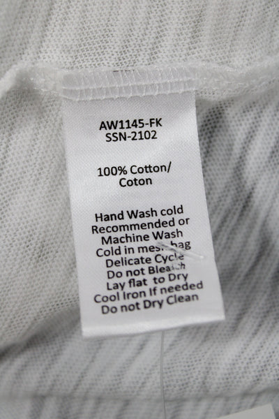 ATM Women Basic Jersey 100% Cotton Crew Neck Short Sleeve T-Shirt Size XS