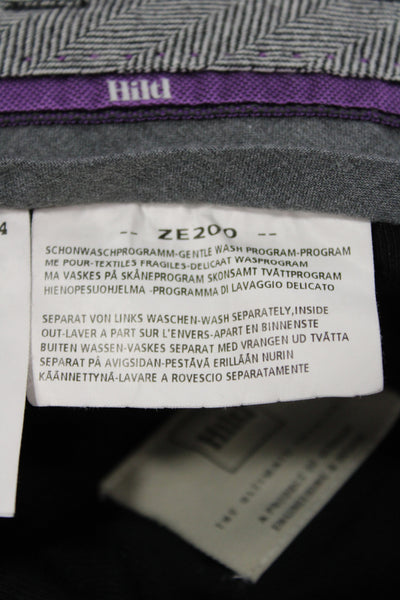 Hiltl Mens Dress Pants Dark Gray Cotton Button Solid Classic Size 54