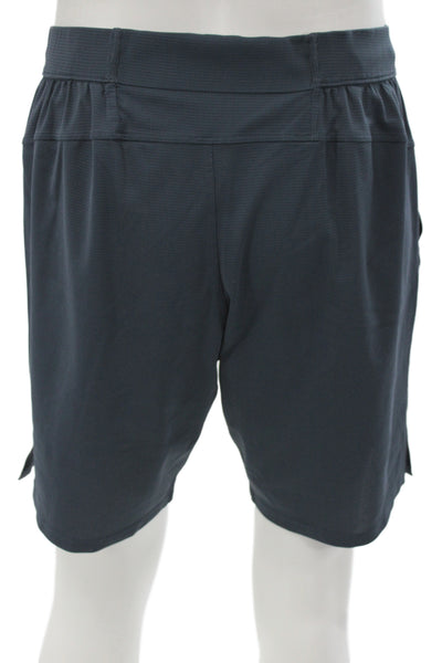 Lululemon Mens Sweat Shorts Dark Blue Polyester Size L