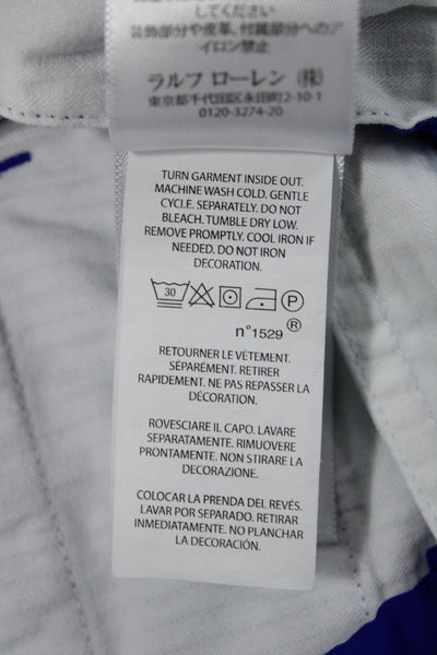 RLX Ralph Lauren Mens Chino Shorts Blue Polyester Size 34