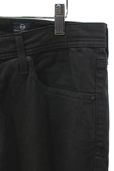AG Adriano Goldschmied Mens Chino Pants Black Button Fly Size 32