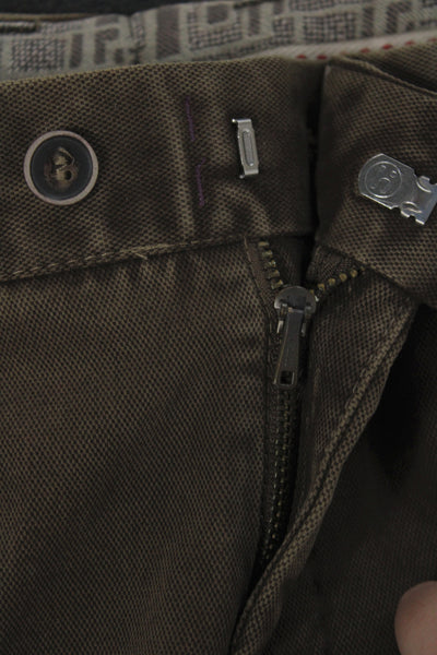 Hiltl Mens Brown Cotton Chinos Size 54