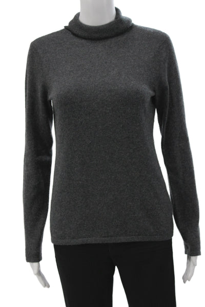 Black Saks Fifth Avenue Unisex Dark Gray Wool Fair Isle Henley Size M