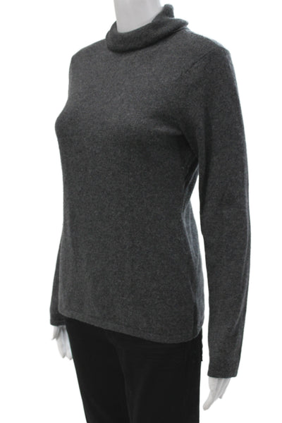 Black Saks Fifth Avenue Unisex Dark Gray Wool Fair Isle Henley Size M