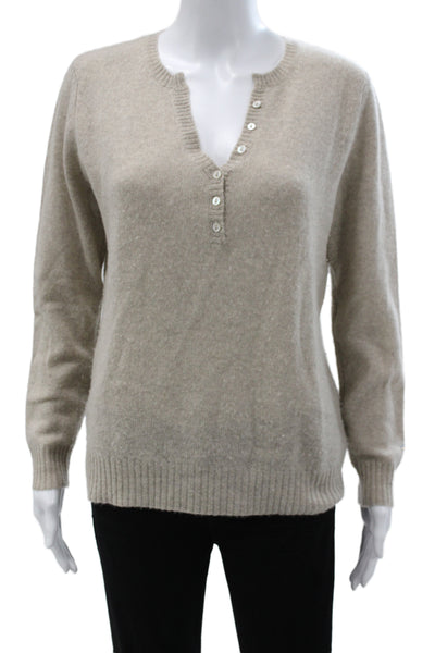 Black Saks Fifth Avenue Unisex Dark Gray Wool Fair Isle Henley Size M