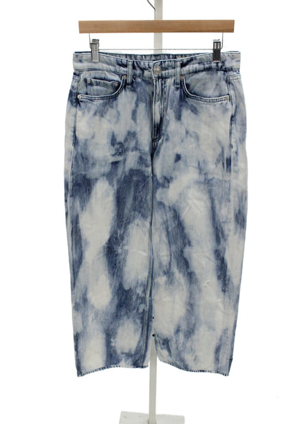 Rag & Bone Unisex Cropped Wide Leg Blue Jeans Size 27
