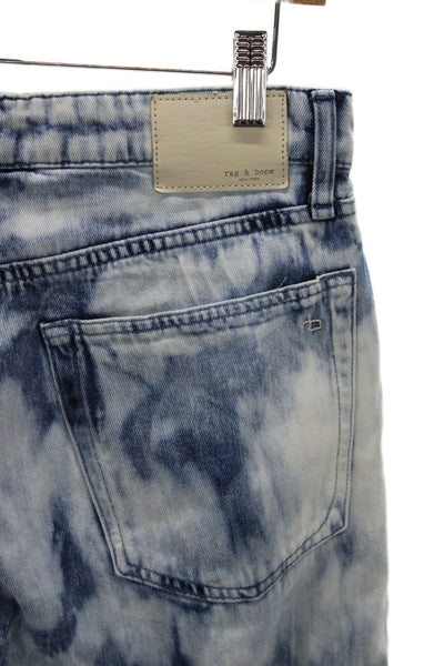 Rag & Bone Unisex Cropped Wide Leg Blue Jeans Size 27