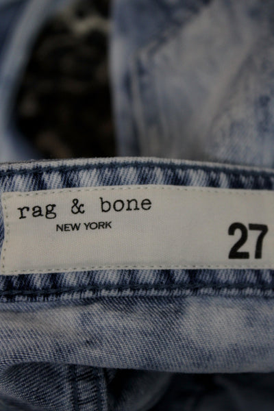 Rag & Bone Unisex Cropped Wide Leg Blue Jeans Size 27