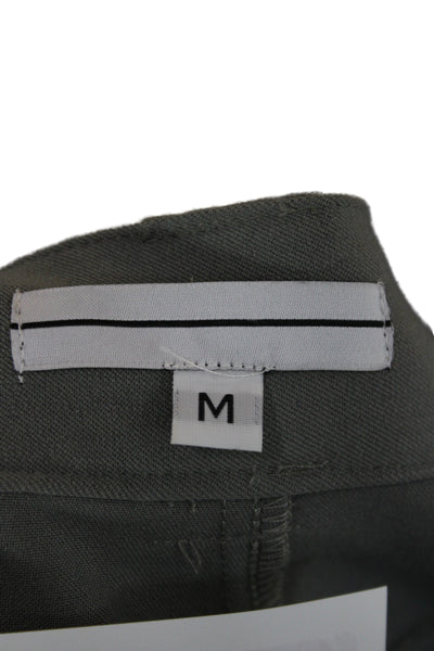 Line Unisex Cropped Cargo Pants Gray Polyester Spandex Buckle Size M