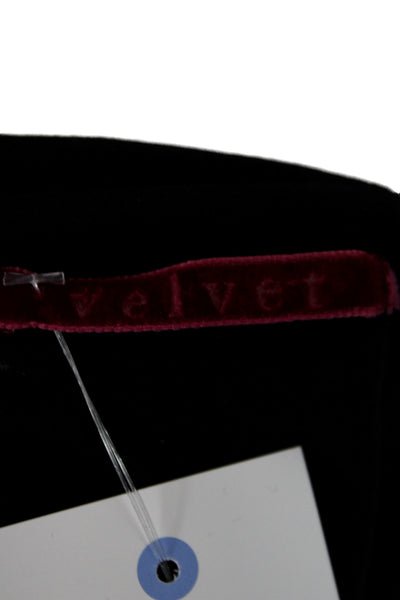 Velvet Women Basic Tops Blouses Black Long Sleeve Turtleneck Cotton Size S