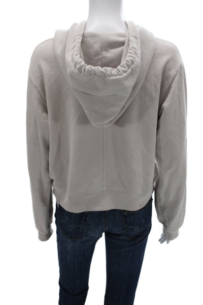 Cotton Citizen Women Pullover Hoodie Beige Size S