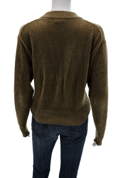 Kith Unisex Pullover Brown Crew Neck Long Sleeve Size M