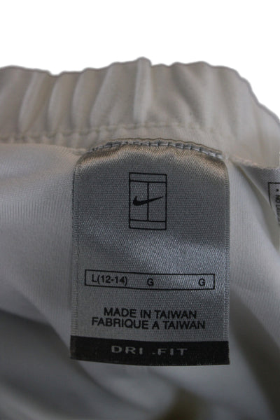 Nike Womens White Mini Pencil Skirt Set Size L