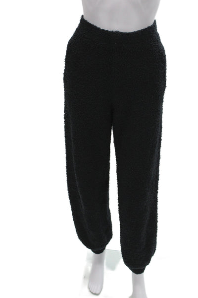 Skims Women Jogger Sweatpants Black Polyester Nylon Size 2XS