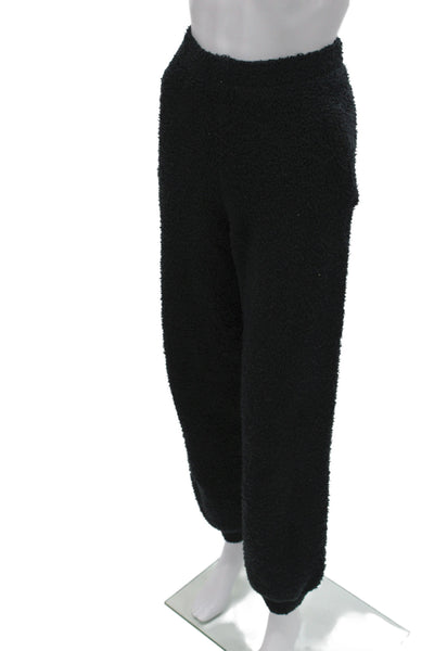 Skims Women Jogger Sweatpants Black Polyester Nylon Size 2XS