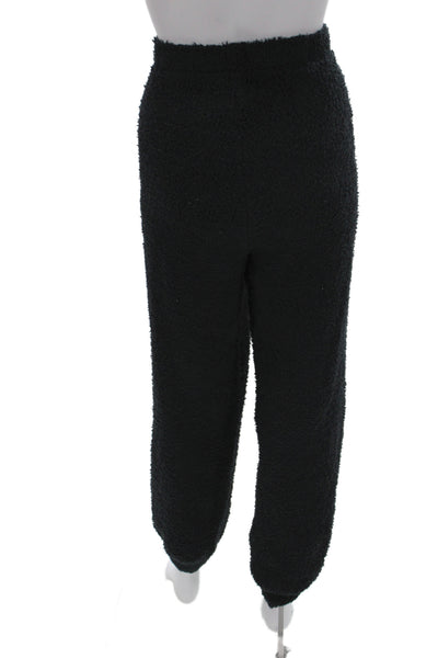 Skims Women Jogger Sweatpants Black Polyester Nylon Size 2XS