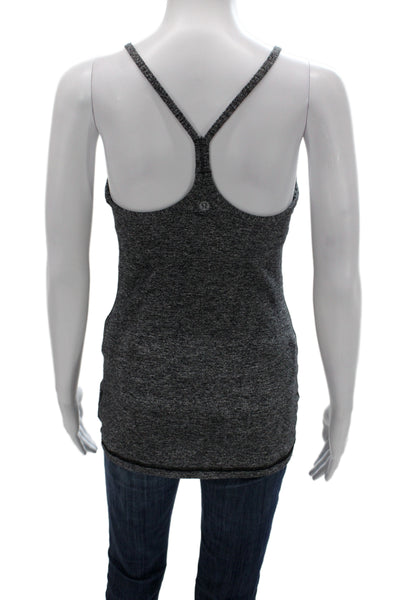 Lululemon Womens Basic Camisole Dark Gray Polyester Sleeveless Size 6