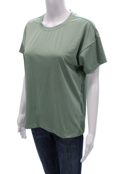 Tuckernuck Womens Green Crew Neck Short Sleeve Basic Tee Size S