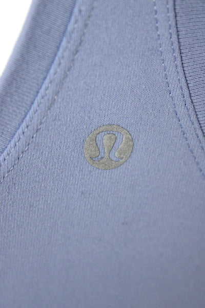 Lululemon Women Basic Tank Light Blue Cotton Size 6
