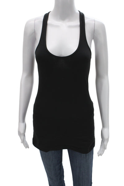 Lululemon Womens Black Cotton Sleeveless Tank Round Neck Size 6