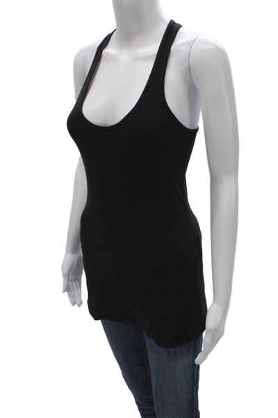 Lululemon Womens Black Cotton Sleeveless Tank Round Neck Size 6