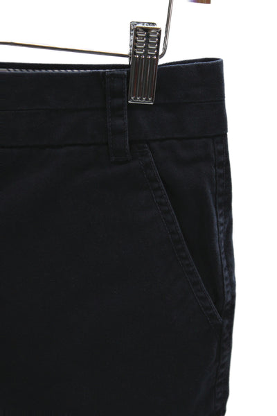 J Crew Unisex Dark Blue Cotton Chino Shorts Size 6