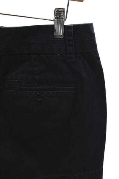 J Crew Unisex Dark Blue Cotton Chino Shorts Size 6