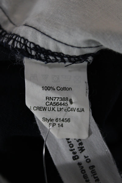 J Crew Unisex Dark Blue Cotton Chino Shorts Size 6