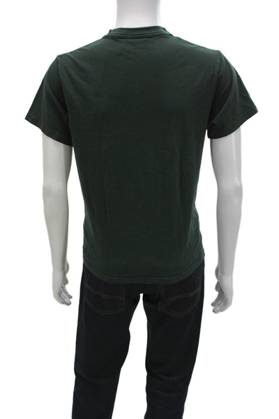 Kith Men Designer Green Cotton Crew Neck Short Sleeve T-Shirt Size M