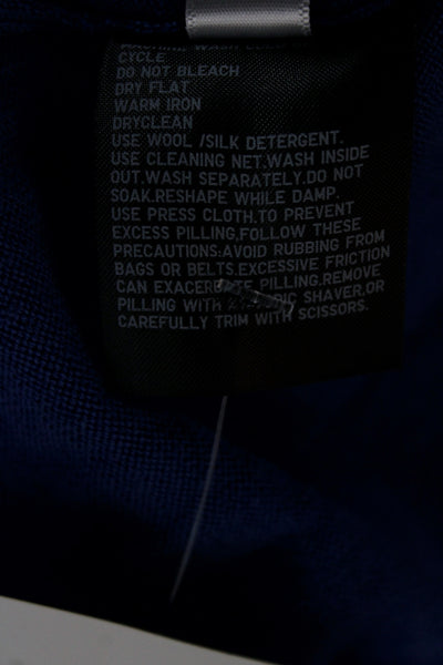 Uniqlo Men's Blue 100% Wool Pullover Crew Neck Sweater Long Sleeve Size S