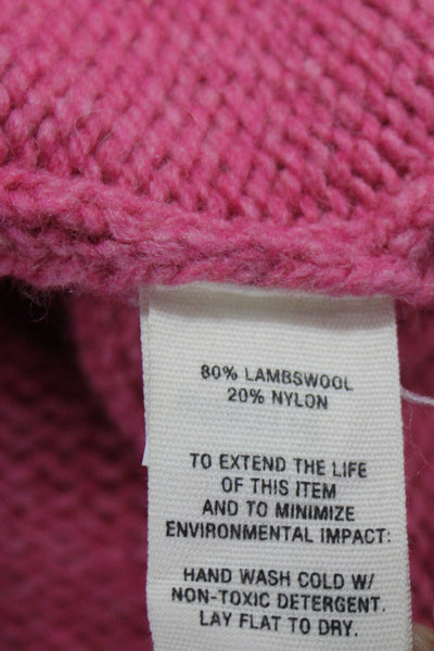 Alex Mill Unisex Pink V-Neck Button Cardigan Lambswool Blend Size M