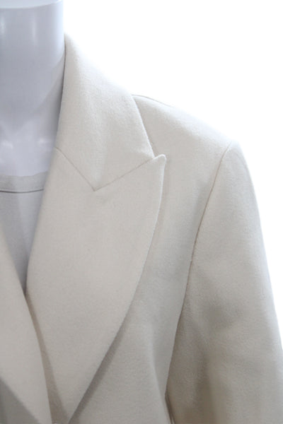 Lioness Women Overcoat Beige Collared Button Long Sleeve 100% Polyester Size XS