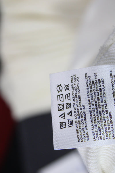 New Balance Unisex Pullover Sweatshirt White Cotton Long Sleeve Size M