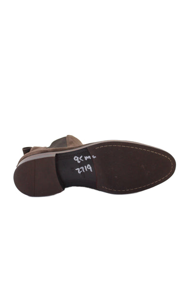 Bloomingdales The Mens Store Mens Suede Chelsea Boots Brown Size 9.5