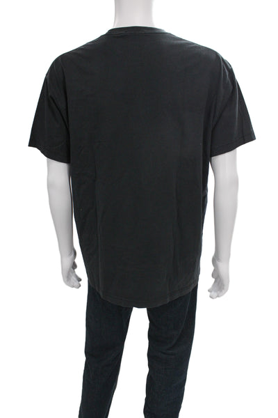 Kith Mens Black Graphic Cotton Crew Neck T-Shirt Short Sleeve Size L