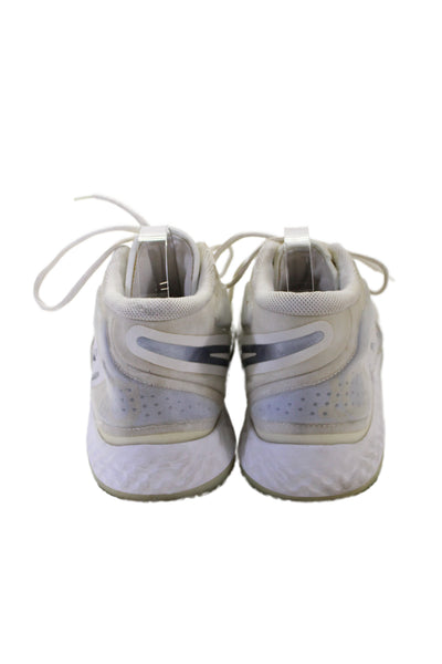 Nike Mens Lace Up Logo Knit Nike KD Trey 5 Basketballl Sneakers White Gray 10