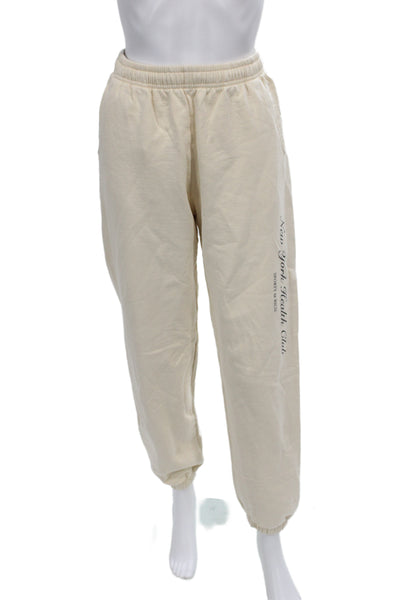 Sporty & Rich Unisex Beige Jogger Sweatpants Size XS
