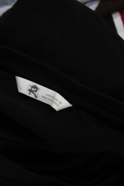 Zara Womens Cropped Black Basic T-Shirt Size L