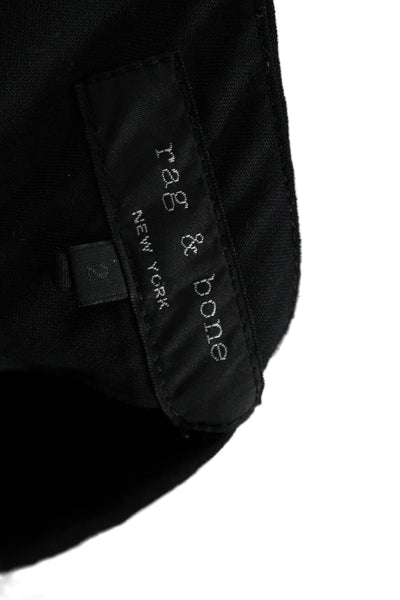 Rag & Bone Women Ankle Cropped Dress Pants Black Wool Size 2