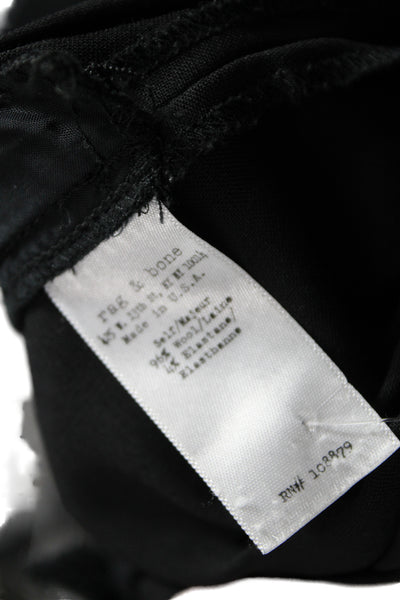 Rag & Bone Women Ankle Cropped Dress Pants Black Wool Size 2