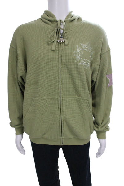 Boys Lie Unisex Full-zip Hoodies Green Comic Graphic Print Size XS
