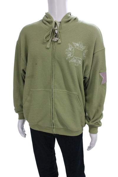 Boys Lie Unisex Full-zip Hoodies Green Comic Graphic Print Size XS