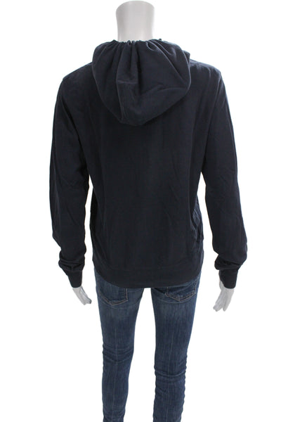 Ralph Lauren Blue Label Unisex Full-Zip Hoodie Dark Blue Cotton Size L